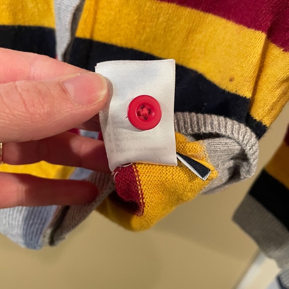 1.5-2 striped Polarn O. Pyret button down sweater - Picture 6 of 6